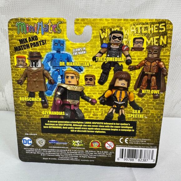5 for $25| Minimates Watchmen Silk Spectre and Ozymandias Minimat Art Asylum - Picture 4 of 5